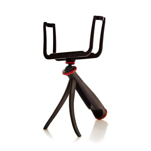 Zwei Stützen im Griff machen aus dem Slingshot ein Tischstativ. (Foto: Woxom)