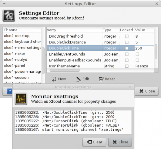 Der Einstellungseditor mit neuer Oberfläche (Bild: Xfce)