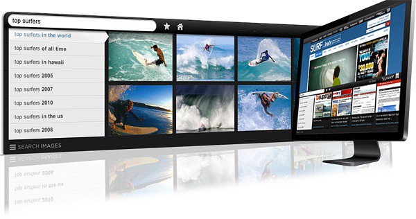 Yahoo Axis auf dem Desktop