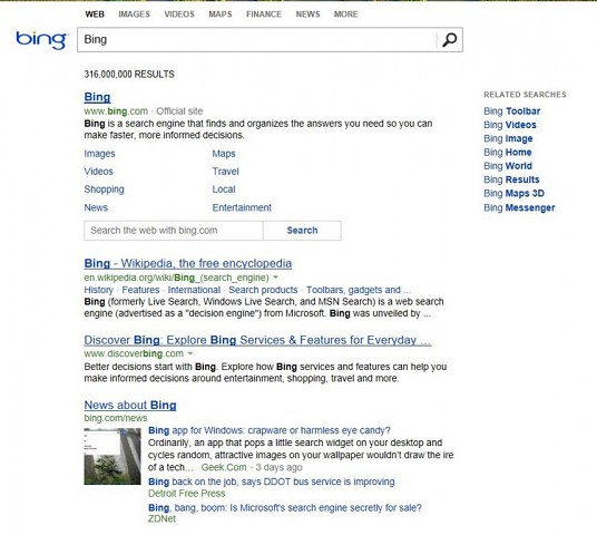 Relevantere Suchergebnisse für Bing