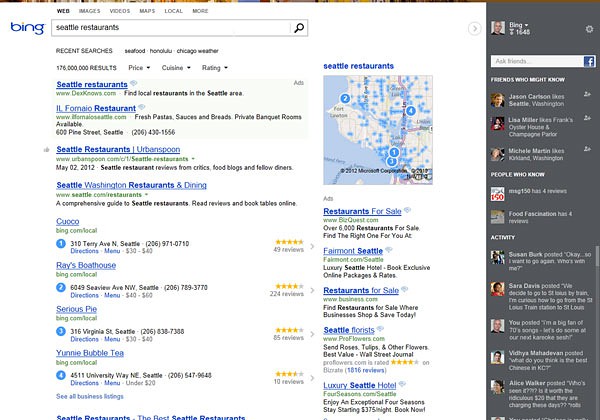 Microsoft greift auf Daten von Facebook zurück.
