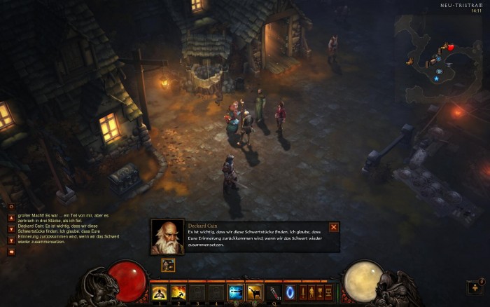 Gespräch mit Deckard Cain in Neu-Tristram