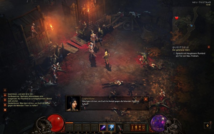 Ganz am Anfang muss der Spieler erst mal heil in die Stadt kommen.