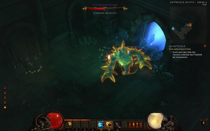 Ein Fleischerschlund, einer der stärkeren Gegner