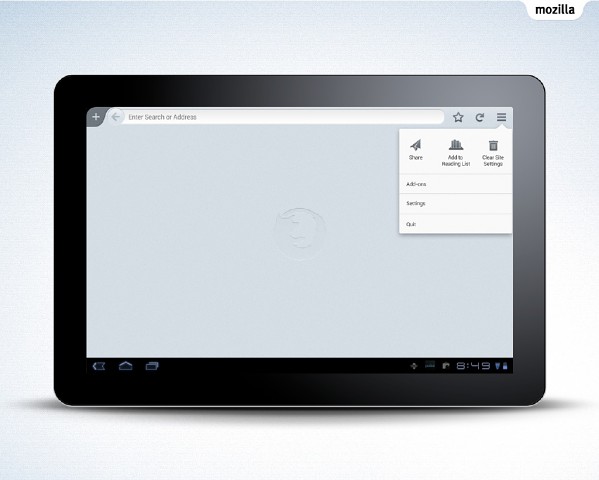 Firefox f&uuml;r Android: Entwurf f&uuml;r ein neues Tablet-UI