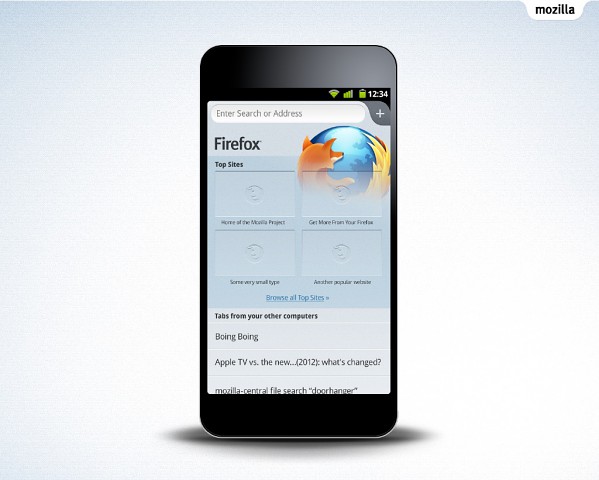 Firefox f&uuml;r Android: Entwurf f&uuml;r ein neues Smartphone-UI