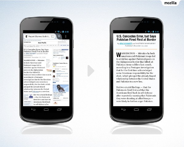 Reading-Modus f&uuml;r Firefox