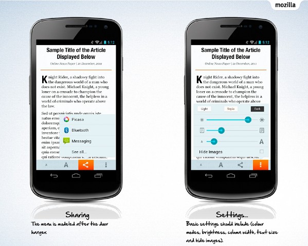Reading-Modus f&uuml;r Firefox