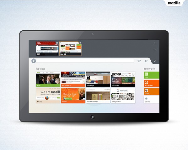 Ideen f&uuml;r die Metro-Version von Firefox unter Windows 8