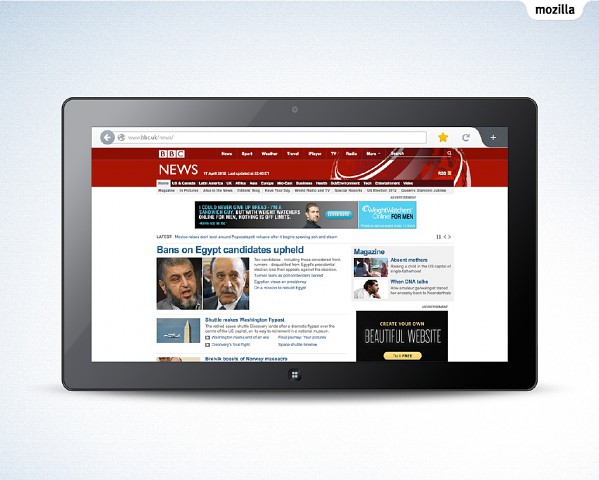 Ideen f&uuml;r die Metro-Version von Firefox unter Windows 8