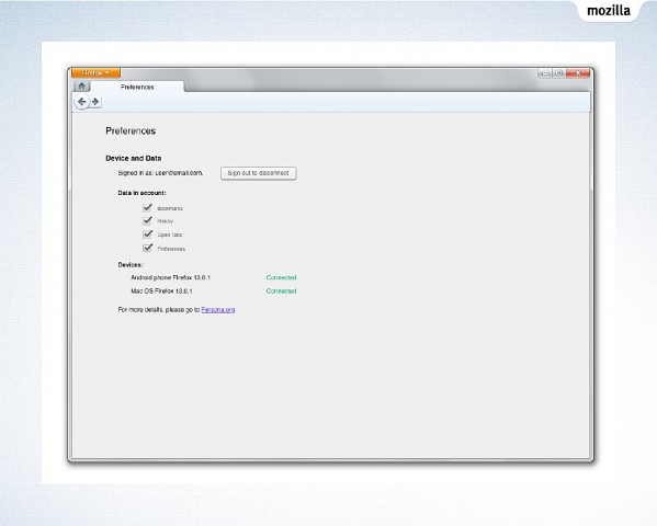 Nutzer melden sich mit Persona am Browser an, der dann alle Anmeldungen im Web &uuml;bernimmt.