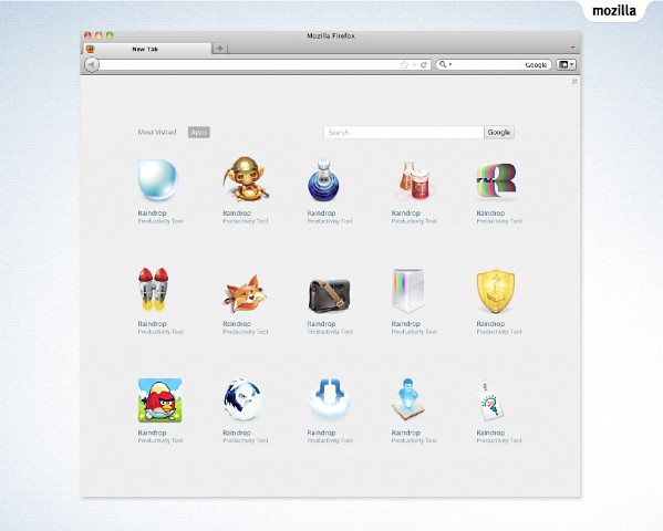 Neue Home-Tabs f&uuml;r Firefox