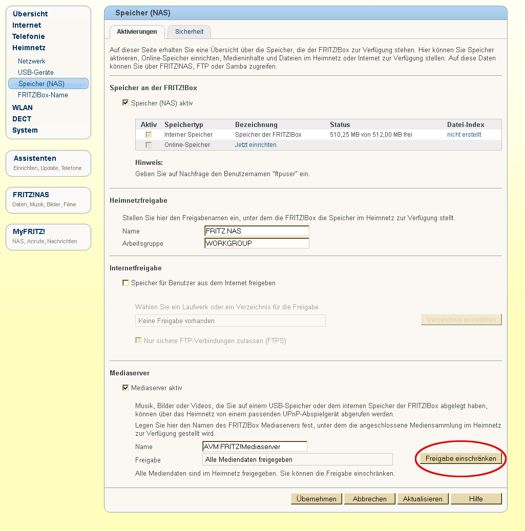 WLANRouter Sicherheitslücke im Mediaserver der Fritzbox Golem.de