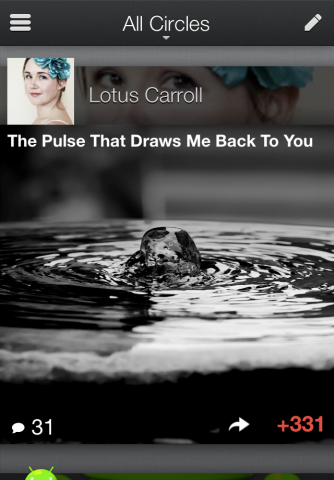 Google+-App/Quelle: googleblog.blogspot.co.uk