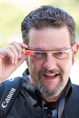 Barry Blanchard mit der Google-Brille