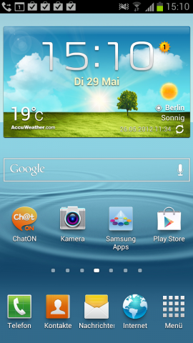 Der Homescreen