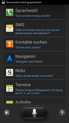 Die M&ouml;glichkeiten, die S Voice bietet
