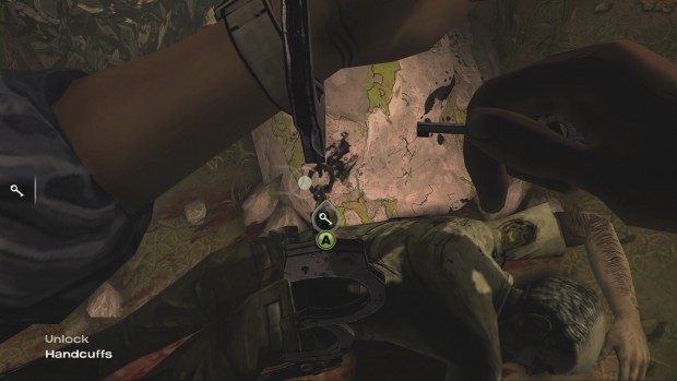 Mit angeschlossenem Gamepad ändert sich das Interface und zeigt die Knöpfe des Xbox-360-Controllers.