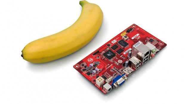 Das APC-Board im Vergleich zu einer Banane