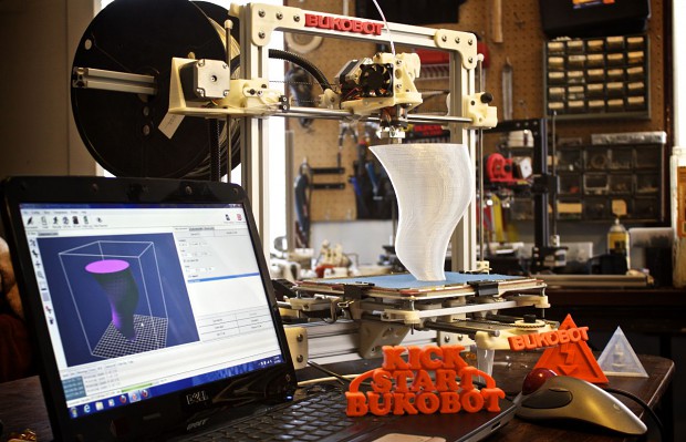 Bukobot - Open-Source-3D-Drucker in Aktion (Bild: Diego Porqueras)