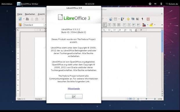 Libreoffice 3.5.3.2 muss nachinstalliert werden.