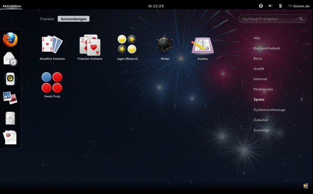 Spiele der Standardinstallation von der CD