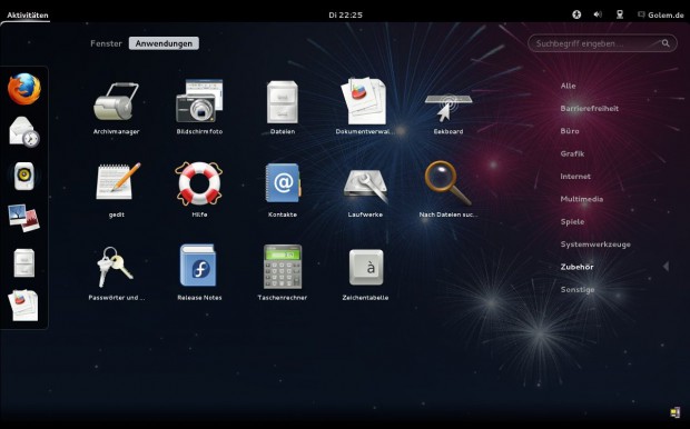 Das Zubehör der Standardinstallation von der CD