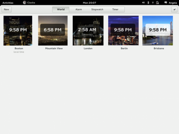Die neuen Anwendungen Clocks...