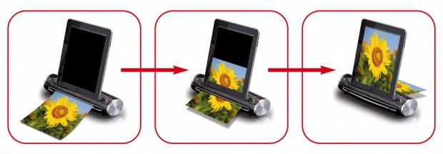 Reflecta iPad-Scan - beim Digitalisieren gibt es eine Vorschau. (Bild: Reflecta)