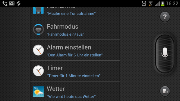 S Voice auf dem Galaxy S3 von Samsung