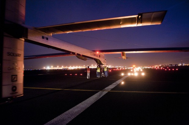 Nach einer voraussichtlich mehrtägigen Pause folgt die zweite Etappe nach Rabat in Marokko. (Foto: Solar Impulse/Fred Merz)