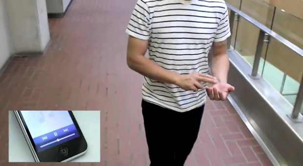 Touché zur Gestensteuerung der Musikwiedergabe ohne Touchscreen (Screenshot Golem.de)