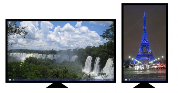 Windows 8 - Slideshows mit Berücksichtigung der Monitorausrichtung (Bild: Microsoft)