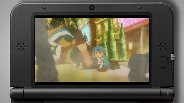 Professor Layton and the Miracle Mask auf dem 3DS XL