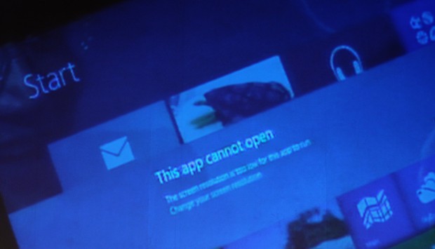 Das AIO und Windows 8 mögen sich noch nicht so richtig (Foto: Nico Ernst)