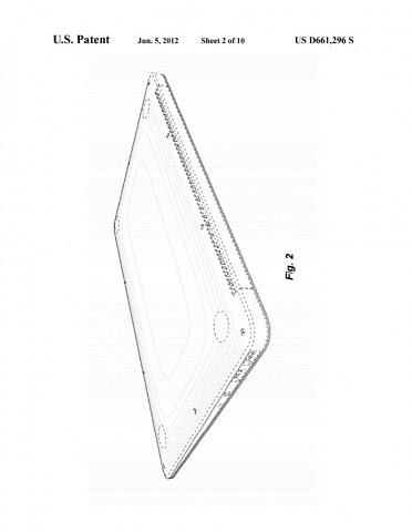 Apple Macbook Air im US-Designpatent D661,296