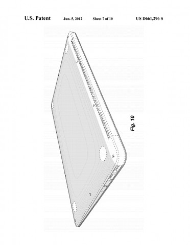 Apple Macbook Air im US-Designpatent D661,296