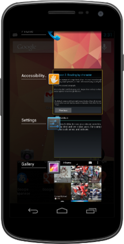 Bessere Barrierefreiheit in Android 4.1