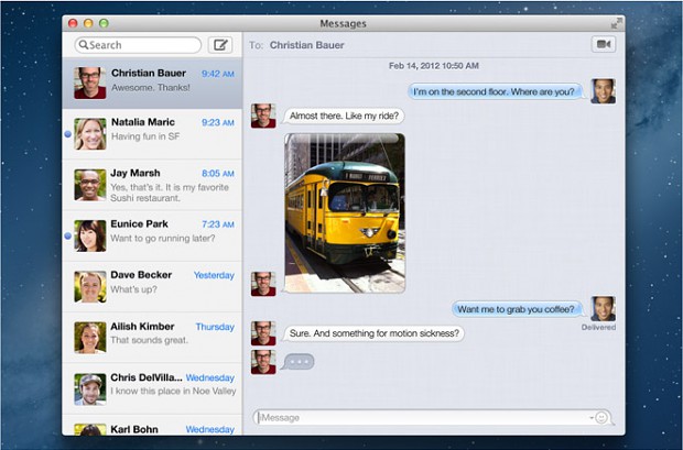 Messages App ersetzt iChat in OS X 10.8 Mountain Lion