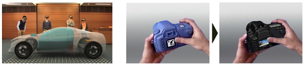 Mit Mixed Reality lassen sich 3D-Modelle auf greifbare Dummys projizieren. (Bild: Canon)