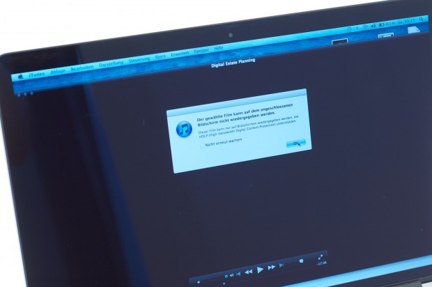 Standby-Betrieb und Monitor vertragen sich ab und an nicht. Hier hilft nur ein Neustart.