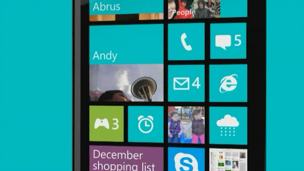 Startbildschirm von Windows Phone 8