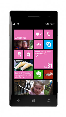 Startbildschirm von Windows Phone 8