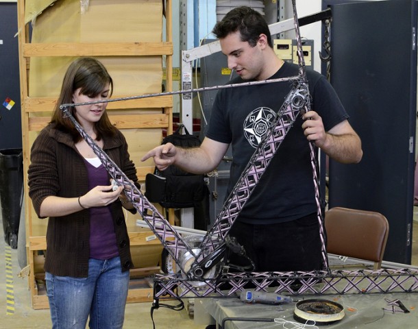 Das Antriebssystem wird gebaut. (Foto: University of Maryland)