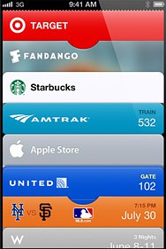 Passbook sammelt Tickets und Bordkarten.