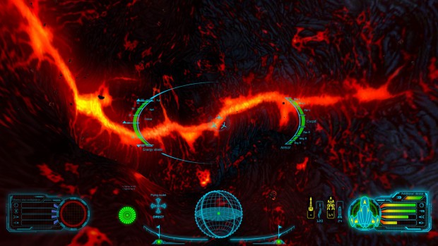 Skyjacker - Anflug auf einen großen Lava-Asteroiden (Bild: Digitilus)