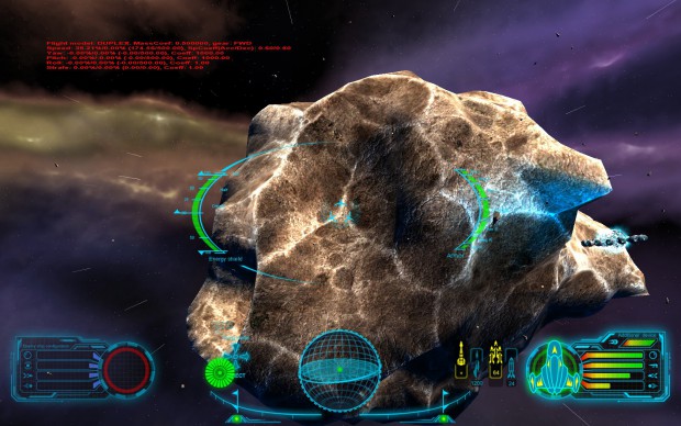 Skyjacker - Anflug auf einen großen Stein-Asteroiden (Bild: Digitilus)