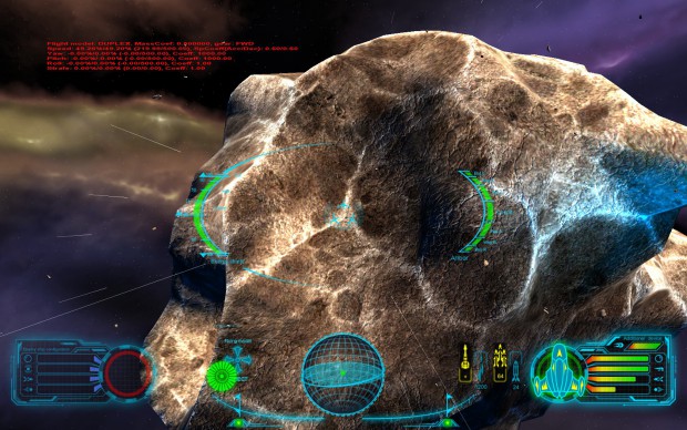 Skyjacker - Anflug auf einen großen Stein-Asteroiden (Bild: Digitilus)