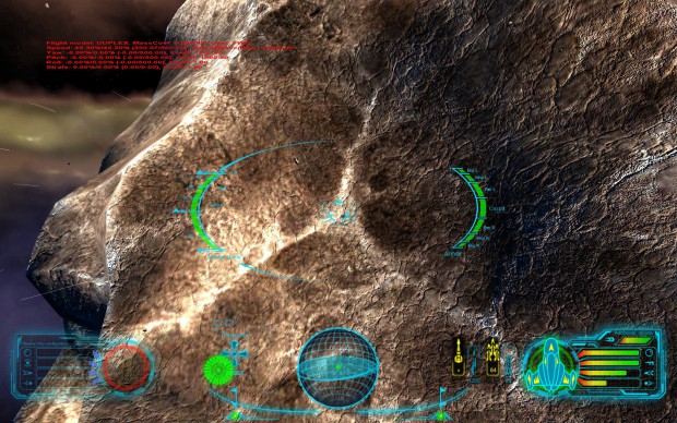 Skyjacker - Anflug auf einen großen Stein-Asteroiden (Bild: Digitilus)