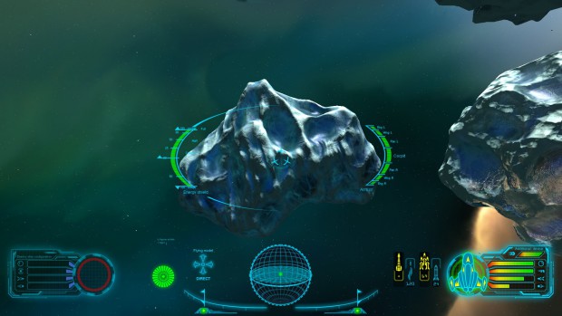 Skyjacker - Anflug auf einen großen Eis-Asteroiden (Bild: Digitilus)